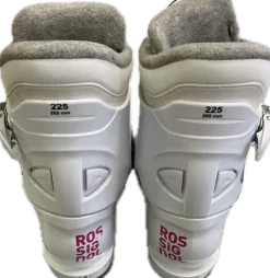 Used Rossignol FUN GIRL Girls DH Ski Boot White 225 MP - J04.5 - W5.5