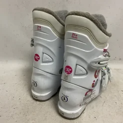 Used Rossignol FUN GIRL Girls DH Ski Boot White And Purple 215 MP - J03