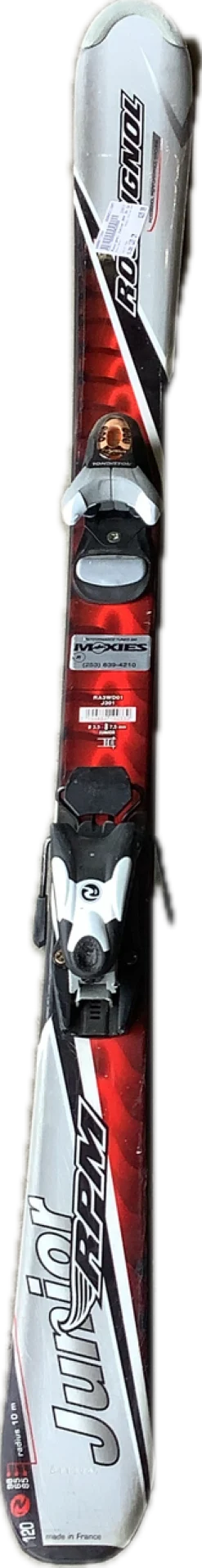 Used Rossignol JUNIOR RPM Boys DH Ski/Binding Red 120 cm