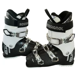Used Rossignol KELIA 50 Womens DH Ski Boot Black And White 265 MP - M08.5 - W09.5