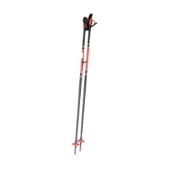 Used Rossignol POKER PRO SKI POLES Mens DH Ski Pole Black 120 cm / 48 in
