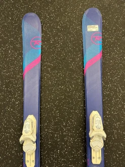 Used Rossignol PRO EXPERIENCE Womens DH Ski/Binding Navy Blue 140 cm