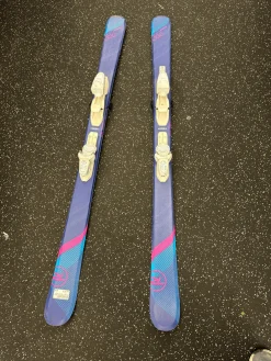 Used Rossignol PRO EXPERIENCE Womens DH Ski/Binding Navy Blue 140 cm