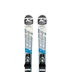 Used Rossignol REACT 2 CARBON Mens DH Ski/Binding Royal Blue 146 cm