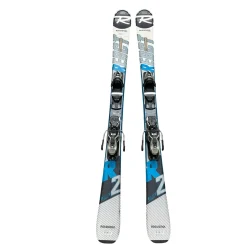 Used Rossignol REACT 2 CARBON Mens DH Ski/Binding Royal Blue 146 cm