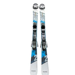 Used Rossignol REACT 2 CARBON Mens DH Ski/Binding Royal Blue 146 cm