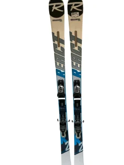 Used Rossignol REACT 2 CARBON Mens DH Ski/Binding Royal Blue 170 cm