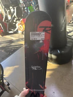 Used Rossignol SCIMITAR JR Boys Skis Only White 100 cm