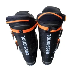 Used Rossignol SPEED 90 SKI BOOTS 28.5 Mens DH Ski Boot Black 285 MP - M10.5 - W11.5