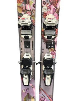 Used Rossignol 87 Womens DH Ski/Binding Pink 168 cm