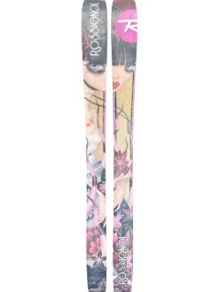 Used Rossignol 87 Womens DH Ski/Binding Pink 168 cm