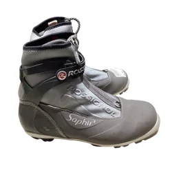 Used Rossignol Womens NNN XC Ski Boots Grey W 07-07.5 / JR 05.5-06