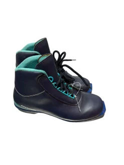 Used Rossignol Womens NNN XC Ski Boots Navy Blue W 06.5-07 / JR 4.5-05