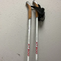 Used Rossignol XT500 Mens XC Ski Poles Black And White 145 cm / 57 in