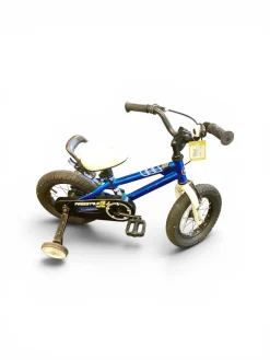 Used Royal Baby FREESTYLE 3 Training Wheel Bike Boys Royal Blue 12"