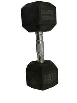Used Rubber Hex Dumbbell (Each) 30 lb