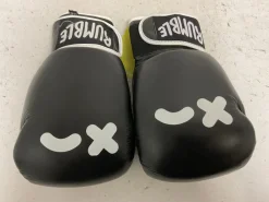 Used RUMBLE WINK Boxing Gloves Black And White Senior