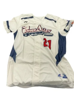 Used Russell POWER ALLEY JERSEY BB/SB Jersey White MD