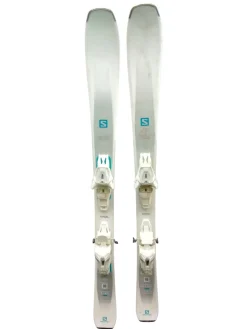 Used Salomon AIRA Girls DH Ski/Binding White 130 cm