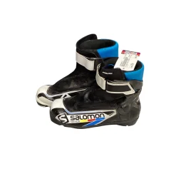 Used Salomon Boys NNN XC Ski Boots Black W 06 / JR 04-04.5