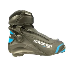 Used Salomon Boys NNN XC Ski Boots Black W 05-05.5 / JR 03.5-04