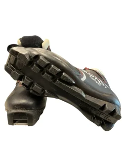 Used Salomon Boys SNS XC Ski Boots Black W 06 / JR 04-04.5
