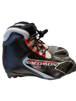 Used Salomon Boys SNS XC Ski Boots Black JR-03