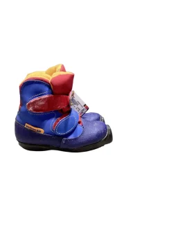 Used Salomon Boys SNS XC Ski Boots Navy Blue YT-12