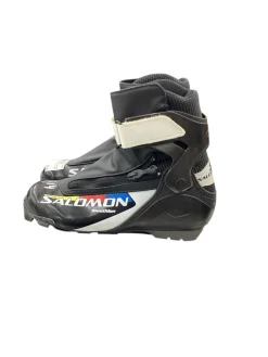 Used Salomon Boys SNS XC Ski Boots Black W 06 / JR 04-04.5