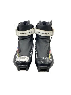 Used Salomon Boys SNS XC Ski Boots Black W 06 / JR 04-04.5