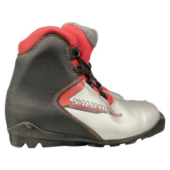 Used Salomon Boys SNS XC Ski Boots Grey JR-03