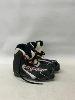 Used Salomon Boys SNS XC Ski Boots Black YT-11