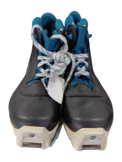 Used Salomon Boys SNS XC Ski Boots Black W 06 / JR 04-04.5