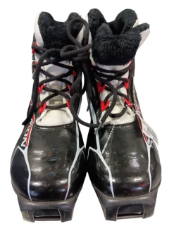 Used Salomon Boys SNS XC Ski Boots Grey W 05-05.5 / JR 03.5-04