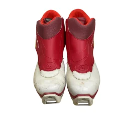 Used Salomon Boys SNS XC Ski Boots Red W 06.5-07 / JR 4.5-05