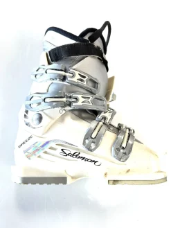 Used Salomon BREEZE IRONY Girls DH Ski Boot White 235 MP - J05.5 - W06.5