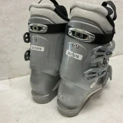 Used Salomon DIVINE 4 Womens DH Ski Boot White And Silver 235 MP - J05.5 - W06.5