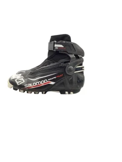 Used Salomon EQUIPE PILOT SKATE Mens SNS XC Ski Boots Black M 08.5-09 / W 09-09.5
