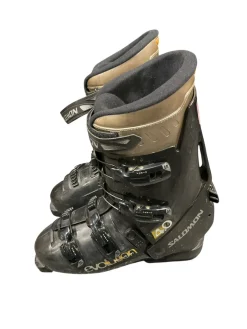 Used Salomon EVOLUTION 4.0 Mens DH Ski Boot Black 285 MP - M10.5 - W11.5