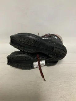 Used Salomon E3 Womens SNS XC Ski Boots Grey W 06 / JR 04-04.5