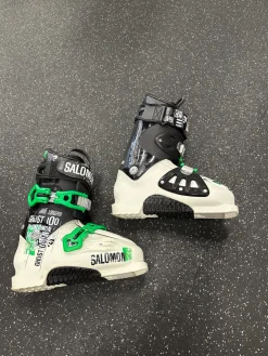 Used Salomon GHOST 100 Mens DH Ski Boot White 265 MP - M08.5 - W09.5