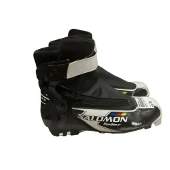 Used Salomon Girls SNS XC Ski Boots Black W 05-05.5 / JR 03.5-04