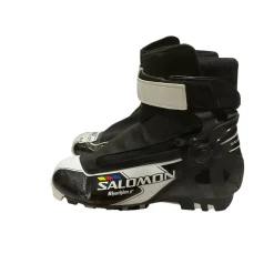 Used Salomon Girls SNS XC Ski Boots Black W 05-05.5 / JR 03.5-04