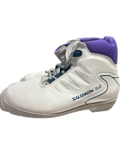 Used Salomon 3.1 Girls SNS XC Ski Boots White JR-03