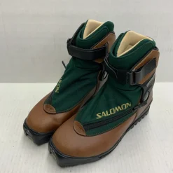 Used Salomon GREENLAND LEATHER/CANVAS Mens SNS XC Ski Boots Brown M 09.5 / W 09.5-10