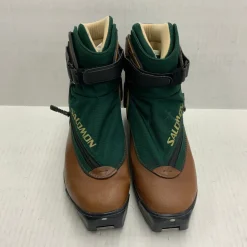 Used Salomon GREENLAND LEATHER/CANVAS Mens SNS XC Ski Boots Brown M 09.5 / W 09.5-10
