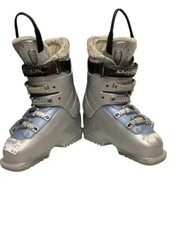 Used Salomon IRONY 6 Girls DH Ski Boot Grey 230 MP - J05 - W06