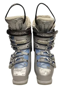Used Salomon IRONY 6 Girls DH Ski Boot Grey 230 MP - J05 - W06