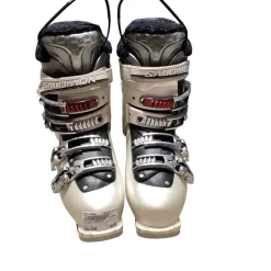 Used Salomon IRONY 6 Womens DH Ski Boot Grey 255 MP - M07.5 - W08.5