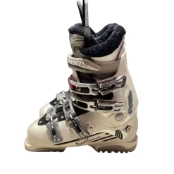 Used Salomon IRONY 6 Womens DH Ski Boot Grey 255 MP - M07.5 - W08.5